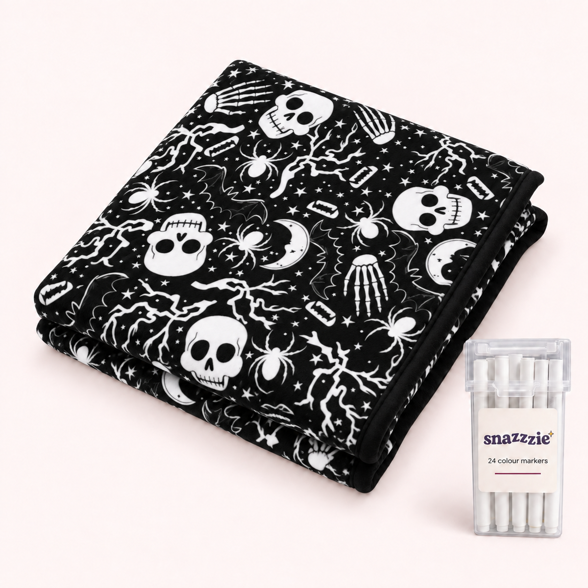 After Dark coloring blanket with 24 markers